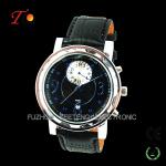Cool Stylish Leather Strap Quartz Wrist Watch unique dial watch for Men