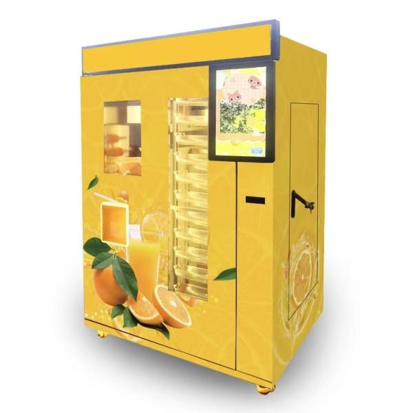 Hygienic 100% Pure Automatic Orange Juicer Commercial Fresh Orange Juice Vending