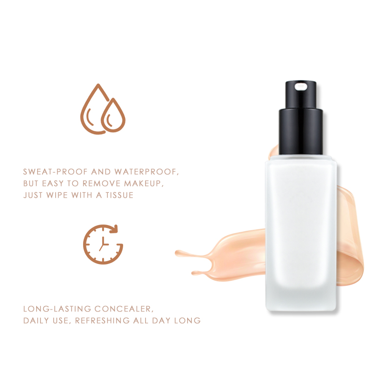 OEM / ODM Makeup Foundation Color Changing Foundation Full Coverage Waterproof Matte Foundation