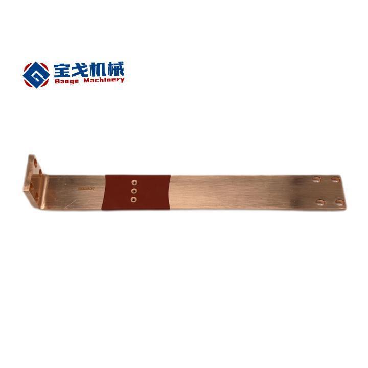 T2 Red Copper Module Output Copper Busbar with Red Plastic Insulation Cover
