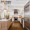 Buy cheap Customized Size Kitchen Furniture Solid Wood Kitchen Cabinet Sets with Grey Cupboard from wholesalers