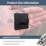 No Drilling Wall Mounted Stainless Steel Sticky Hangers Wall Hooks Adhesive