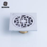 Buy cheap Hotel 100 Mm Square Floor 360g Brass Sink Strainer product