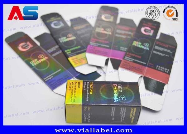 Quality Medicine Glass Vial Box With Hologram Laser Printing , 10ml Content medicine packaging box for sale