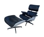 Vintage Aviator Mid Century Eames Leather Lounge Recliner Chair And Ottoman