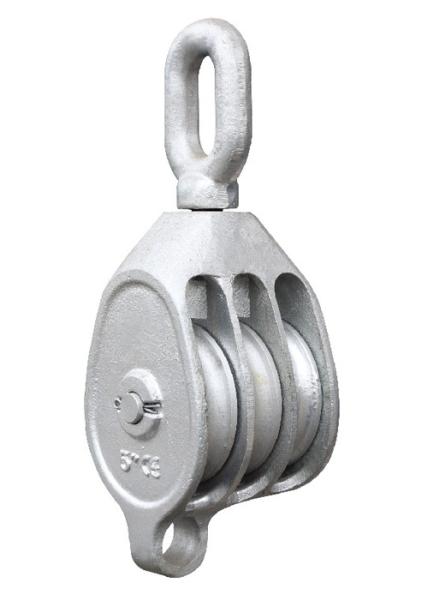 Buy cheap Chrome Painting Triple Sheave Pulley Block 4”x1 5”x1 , 2 Ton Snatch Block from wholesalers