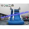 Buy cheap Children Amazing Inflatable Water Slide In Outdoor , Durable Blue Inflatable Water Slide from wholesalers