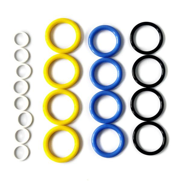 Quality Blue Seal Silicone Elastomer Material Flat Gasket Double O Ring Oil Resistant Seal REACH ROHS for sale