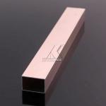 Rose Gold Extruded Alloy Aluminium Tube Profiles High Performance Gold Anodize