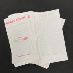 Mexico style single part Hotel Guest Check / Carbonless Forms Carbonless Black