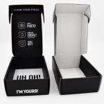 140g Matt Corrugated Mailer Boxes Two Sides Personalised Printed Shipping Silver