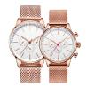Buy cheap 3ATM Waterproof Couple Quartz Watch , 12mm Dial Rose Gold Couple Watch from wholesalers