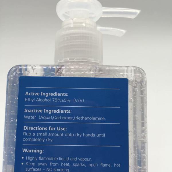 Buy cheap 75% Alcohol 99.99% Waterless Hand Sanitizer Gel Personal Care Anti Bacterial from wholesalers