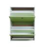 Buy cheap 2 Tier Flip Drawers Shoe Organizer Cabinet , Green Shoe Storage Containers from wholesalers