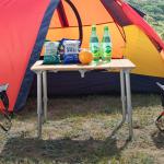 Outdoor Travel Garden Lightweight Adjustable Height Folding Table for Camping