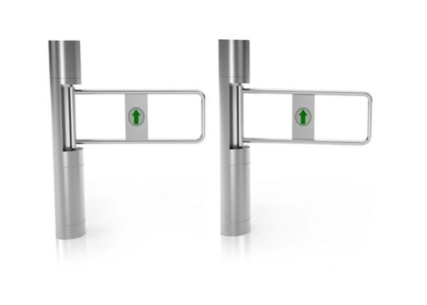 Buy cheap 168mm Column Clear Toughened Glass Swing Turnstile Face Recognition from wholesalers