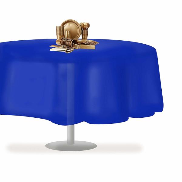 Buy cheap Premium Disposable Plastic Table Skirts , 84" Inch Round Plastic Table Covers from wholesalers