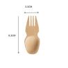 Buy cheap 9cm Biodegradable Mini Disposable Bamboo Cutlery Salad Spork For Travel Camping from wholesalers