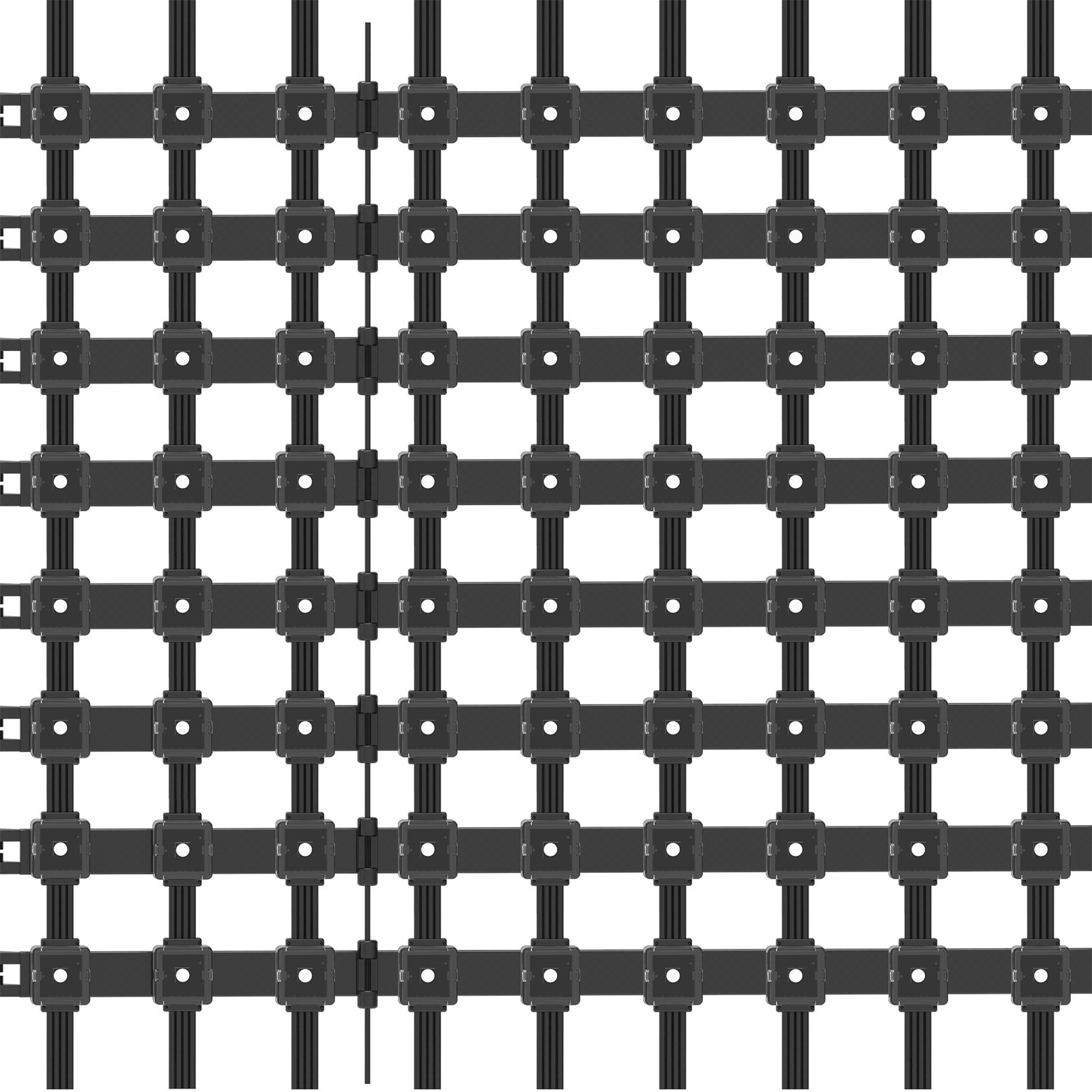 Square Visual Transparent LED Mesh Screen P55 RGB for Outdoor Indoor Background
