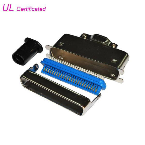 Buy cheap 14 24 36 50Pin Centronic MD Type Male Solder Pin Connector with Straight Cable Exit from wholesalers