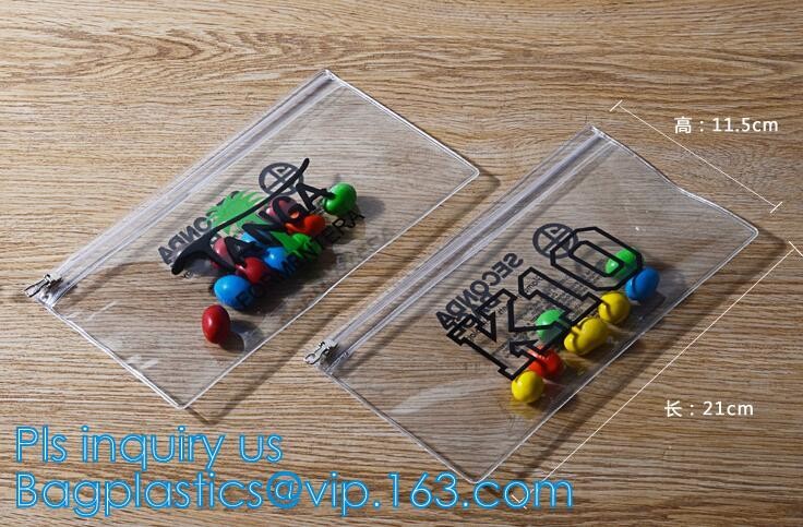 plastic slider garment bag, packaging for shirts/clothing/underwear, k slider travel toothbrush toothpaste bag