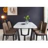 Buy cheap Non Porous Modern Restaurant Table Artificial Marble Top Dining Table from wholesalers
