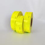 High Intensity DOT C2 Reflective Marking Tape On Trailers Fluorescent Yellow