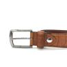 Buy cheap Classic Croc Print Golf Cow Leather Belt For Men With Nickel Pin Buckle 35mm Wide from wholesalers