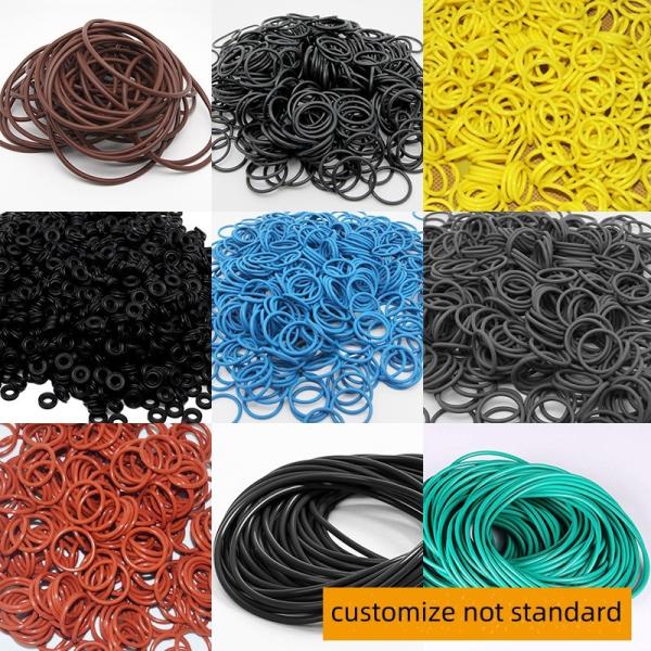 Buy cheap O Shaped Silicone Waterproof Sealing Element High Temperature Resistant Black Fluorine Rubber from wholesalers