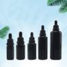 Buy cheap 10ml 30ml Cosmetic Black Glass Dropper Bottle With Screw Cap from wholesalers