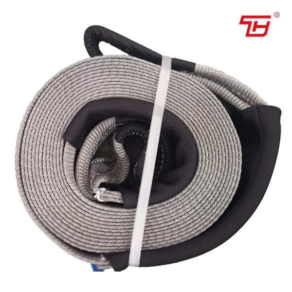 Buy cheap 12ton Car Traction Nylon Heavy Duty Tow Straps For Truck Kinetic Recovery from wholesalers