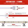 Buy cheap 115lm/w 110v220v 8mm 320leds 6500K White CE RoHs Ra80 flexible Electroplate SMD2835 Led Strip Light from wholesalers