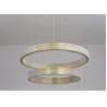 Buy cheap Modern Hanging Lighting Luxury Circle Rings 3000K Pendant Light Gold LED Crystal Chandelier from wholesalers