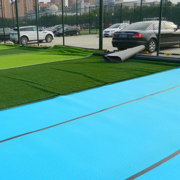 Buy cheap Outdoor Artificial Grass Shock Absorber , Rubber Foaming Fake Grass Shock Pad from wholesalers