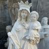 Buy cheap Marble Mother Mary Statues Church Life Size Virgin Mama Mary Baby Jesus Statue Religious Handcarved from wholesalers