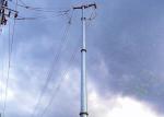 10KV Double Circuit Monopole Transmission Tower ,Hot DIP Galvanization Steel