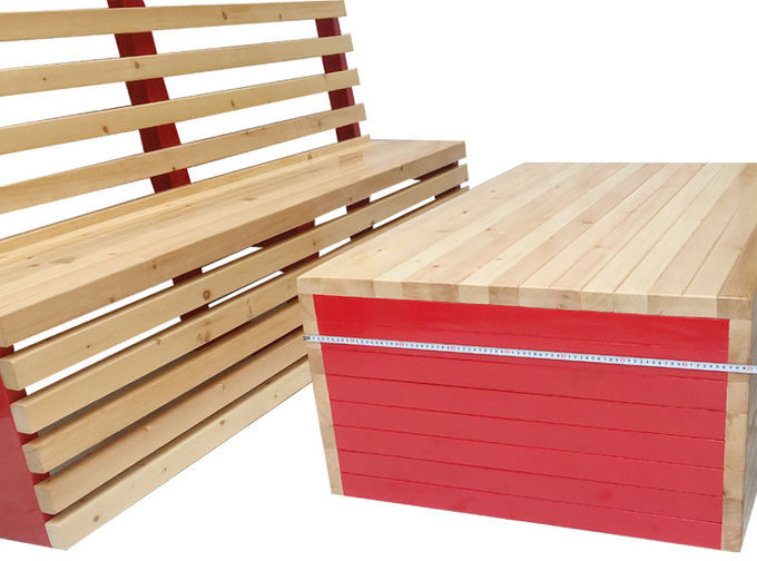 130*70*75cm Picnic Table Bench Set With High Back