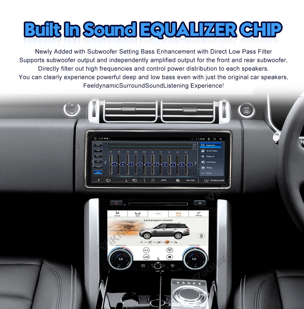 Range Rover vogue L405 Right Hand Driving car radio touch AC screen GPS Navigation carplay