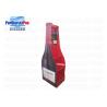 Buy cheap Permanent Floor Red Wine Sheet Metal 108kgs Supported Merchandising Shelf from wholesalers