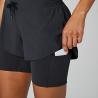Buy cheap Quick Dry Double Layer Active Yoga Shorts Breathable 2 Pieces Tennis Shorts from wholesalers