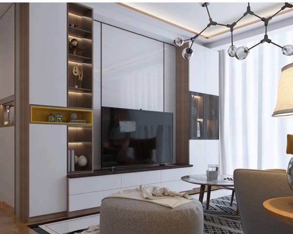 Buy cheap With LED Light Pet Door Cabinet Pantry Unit Living Room Tv Storage Unit from wholesalers