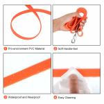 Safe Waterproof Dog Collars PVC based Coated Nylon Material Weather Resistant