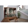 Buy cheap Wood Color Swing Double Glazed Aluminum Windows 65mm Depth For Villas from wholesalers