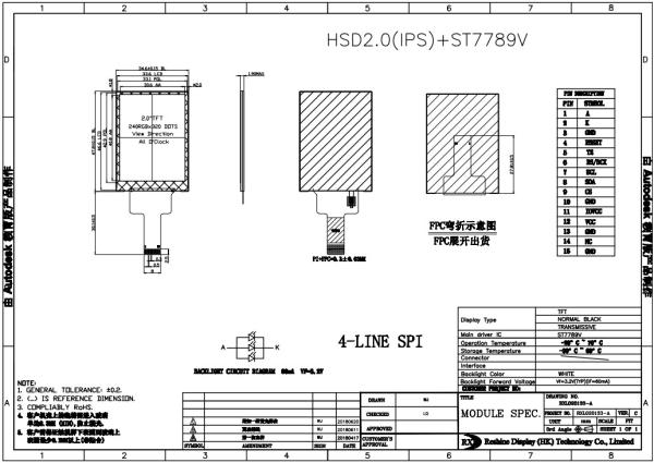 Buy cheap Vertical 2.0 Inch High Brightness LCD Display White LED Sunlight Readable from wholesalers
