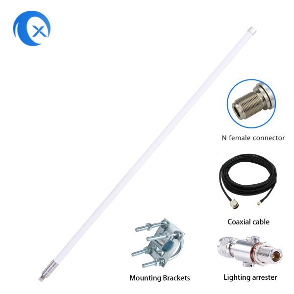 Buy cheap 8dBi 868MHz Omnidirectional Fiberglass Helium Antenna With LMR-200 Cable from wholesalers