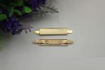 Custom factory fashion gold rectangular decoration bag accessories metal handbag