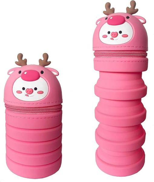 Buy cheap Collapsible Silicone Pencil Box Easy To Clean Waterproof Stationery Supplies from wholesalers