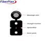 Buy cheap Fiber G652.D Single Core GJYXFCH FTTH Drop Cable FTTH Fiber Cable With Messenger from wholesalers