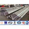 Buy cheap 15KV 500KGF Load Octagonal Hot Dip Galvanized Electric Power Pole For High Voltage from wholesalers
