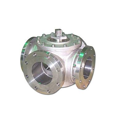 Buy cheap 4 Way Ball Valve SS316 Body / Ball / Stem PTFE seats Flange ANSI Class 150 Ball Valve from wholesalers